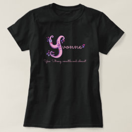 Yvonne-flickor namn och Y monogram-skjorta T-shirt