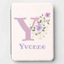 Yvonne Namn med en blomsterdesign