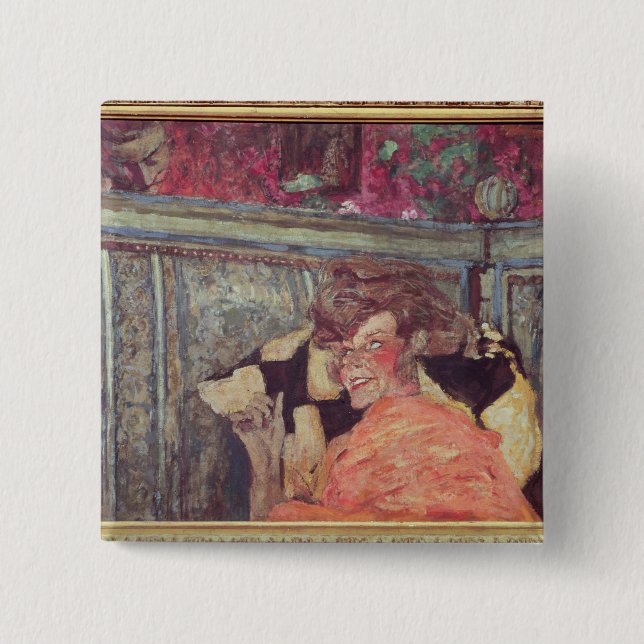 Yvonne Printemps och Sacha Guitry c.1912 Knapp (Framsida)