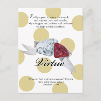 YW-värdekort - VIRTUE Vykort