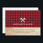 Yxkastande Buffalo Plaid Festinladan Inbjudningar<br><div class="desc">Denna Yxkastande Buffalo Plaid Festinladan kan redigeras med dina uppgifter och antingen laddas ned direkt eller skrivas ut via Zazzle. 

Denna inbjudan utformades av grafisk designer Eden Denevan. Se exempel på hennes arbete här: https://www.behance.net/edendenevan.</div>