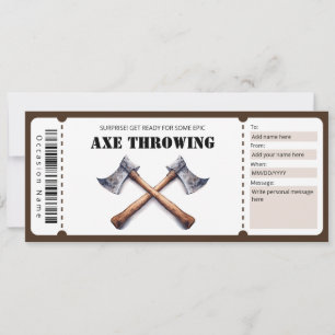 Yxkastning Gåvovoucher Inbjudningar