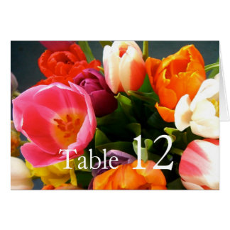 Yxur Elegant Tulips Bouquet Bord-kort Hälsningskort