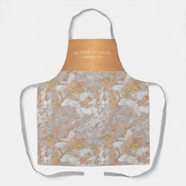 Yxur skönhetssalon grått marble guld, anställd nam