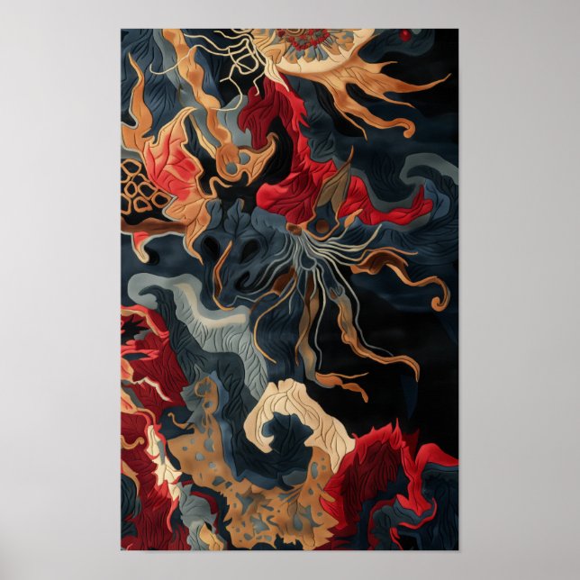 Yxury Oriental Matta Design Poster - Intricate Pat (Framsidan)