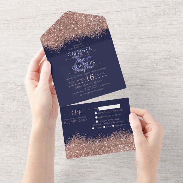 Yxury Ro Guld flottan Glitter Confetti Bröllop (Avrivbar del)