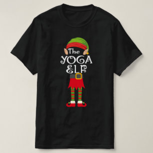Yyoga elf-familjens matchningskristmas t shirt