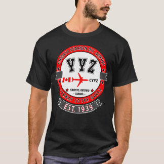 YYZ Toronto Pearson Airport Canada Vintage Design T Shirt