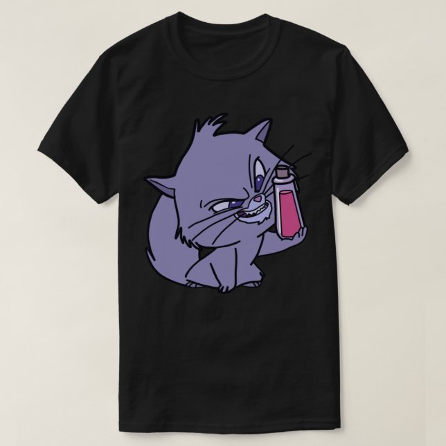 Yzma Cat with Poison Flaska Classic T-Shirt (Design framsida)