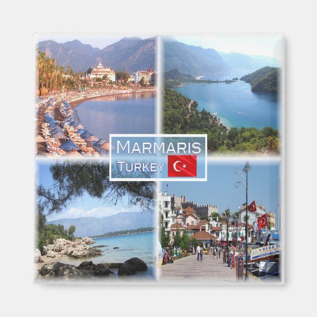 Z003 MARMARIS, Turkiet, Europa, Fridge Magnet (Framsidan)