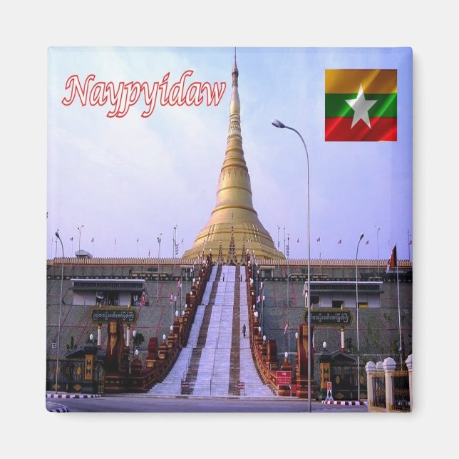 z004 NAYPYIDAW, Myanmar, Burma, Asien, Fridge Magnet (Framsidan)