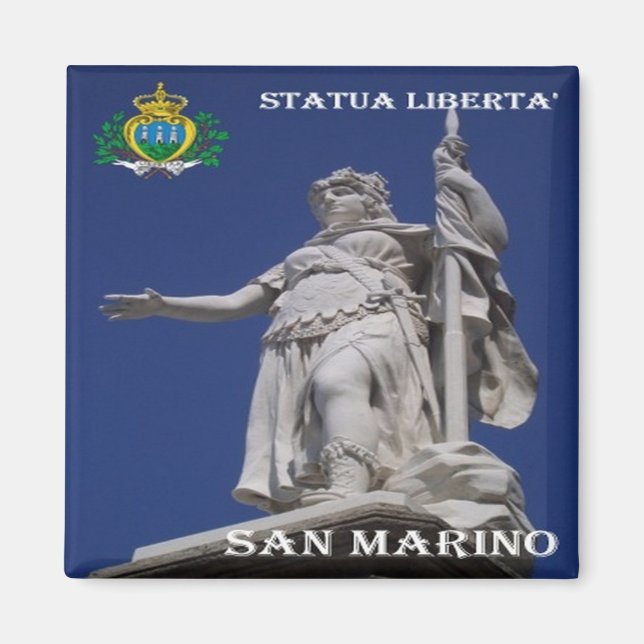 Z004 STATUE LIBERTY, San Marino, Europa, Fridge Magnet (Framsidan)