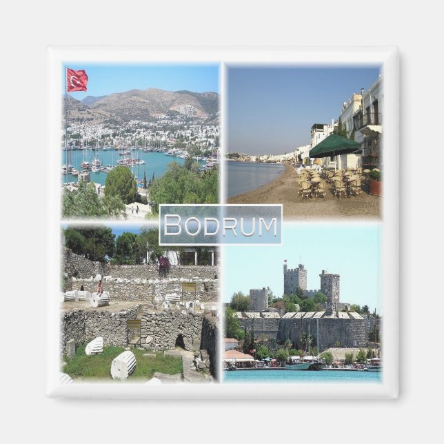 Z005 BODRUM, Turkiet, Europa, Fridge Magnet (Framsidan)
