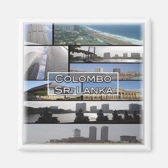 Z005 COLOMBO, Sri Lanka, Asien, Fridge Magnet (Framsidan)