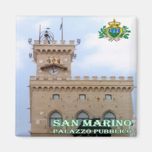 Z005 PUBLIC PALACE, San Marino, Europa, Fridge Magnet