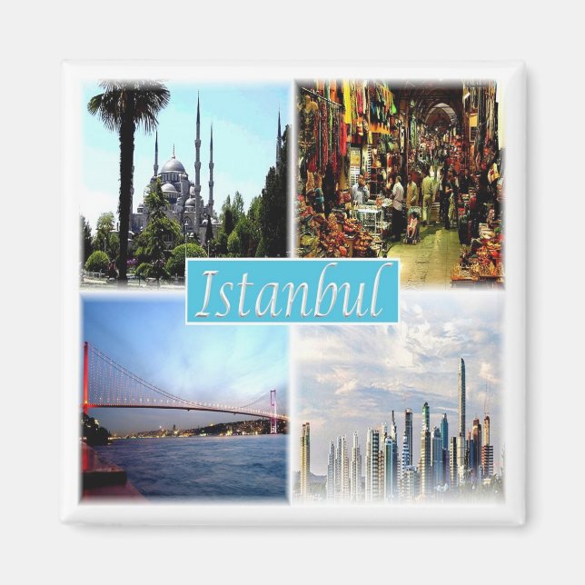 Z006 ISTANBUL, Turkiet, Europa, Fridge Magnet (Framsidan)