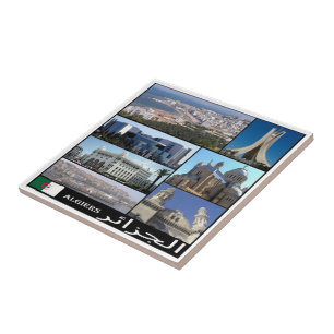 Z008 ALGERI, Mosaic, Algeriet, Afrika Kakelplatta