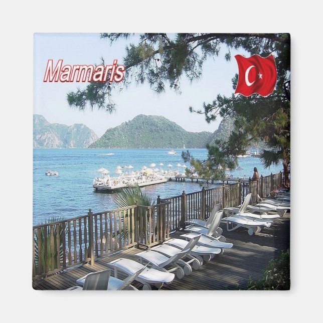 Z008 MARMARIS, Turkiet, Europa, Fridge Magnet (Framsidan)