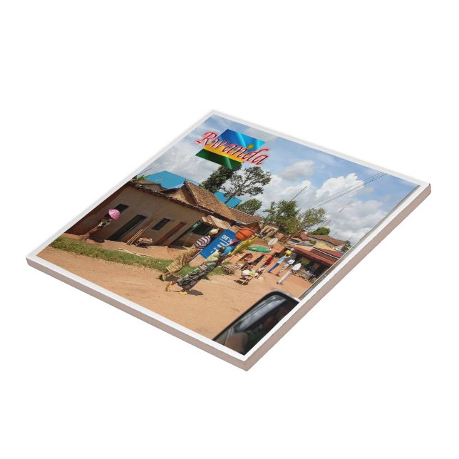 Z009 RWANDA, Kigali, Butare, Afrika Kakelplatta (Sidan)