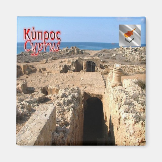 Z022 GRAVEN KUNG-Cypern-Fridge Magnet (Framsidan)