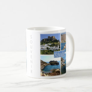 Z025 RHODES, Grekland, Europa Kaffemugg