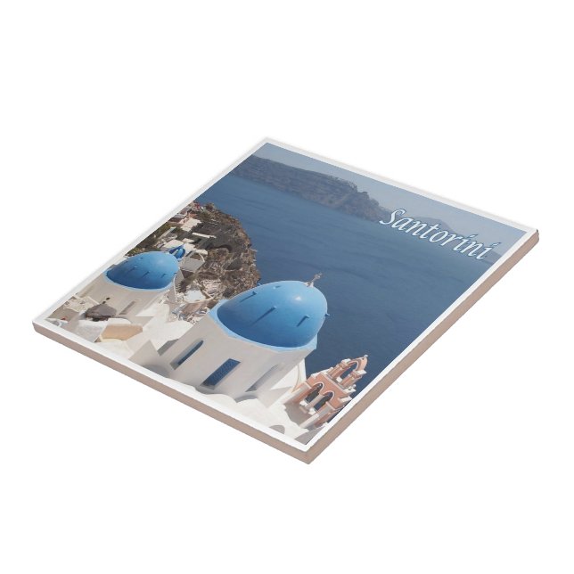 Z070 SANTORINI Thera, Oia, Grekland Kakelplatta (Sidan)