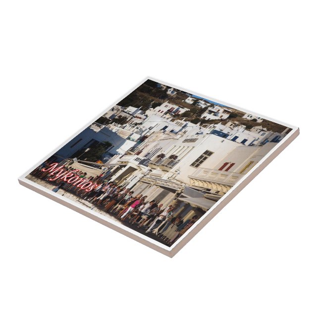 Z105 MYKONOS Panorama, Grekland Kakelplatta (Sidan)