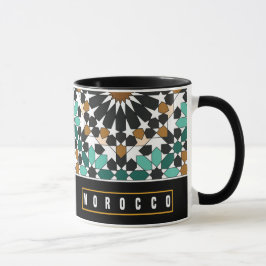Z10-Marocko-tematisk souvenir-mugg med geometrisk Mugg