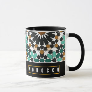 Z10-Marocko-tematisk souvenir-mugg med geometrisk Mugg