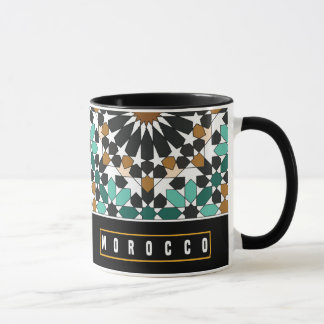 Z10-Marocko-tematisk souvenir-mugg med geometrisk Mugg