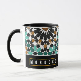 Z10-Marocko-tematisk souvenir-mugg med geometrisk Mugg