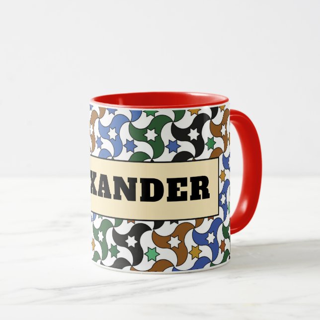Z12-Alexander Brooks Mug – Custom Geometric Design Mugg (Framsida höger)