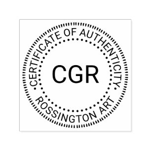 Z 3 Inledande, Namn "Autentiseringscertifikat" Självfärgande Stämpel