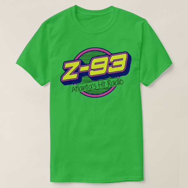 Z 93 Atlanta Hits Retro Defunct Radio Station T Shirt (Design framsida)