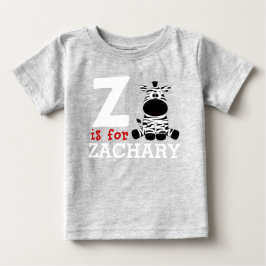 Z är för Personligen Zachary & Kids Namn T Shirt