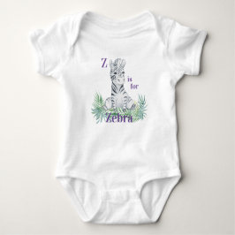 Z är för ZEBRA - Zebra Sitta i Ferns T Shirt