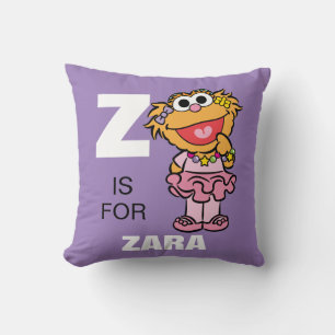 Z är för Zoe Lägg till ditt namn Kudde