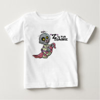 ’Z’ är för Zombie (flickor) Infant T-Shirt