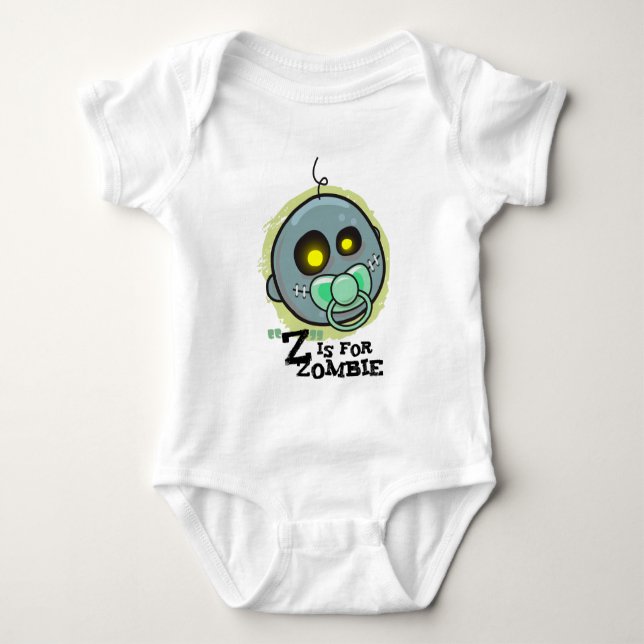 "Z" är för Zombie med Nappar (pojkar) Creeper Tröja (Framsida)