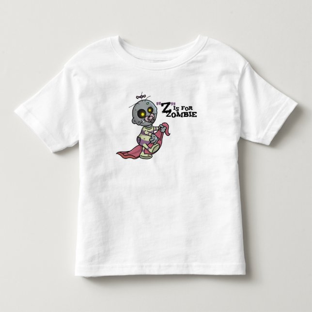 ’Z’ är för Zombie w/ Blanket (Girls) Tshirt Tee (Framsida)