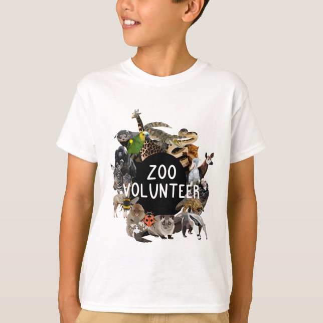 Z är för Zoo Volunteer T Shirt (Framsida)