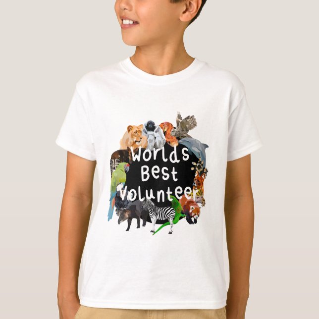 Z är för Zoo Volunteer T Shirt (Framsida)