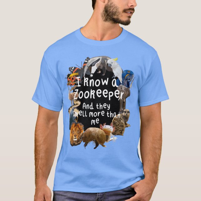 Z är för Zoodjursuppassare T Shirt (Framsida)