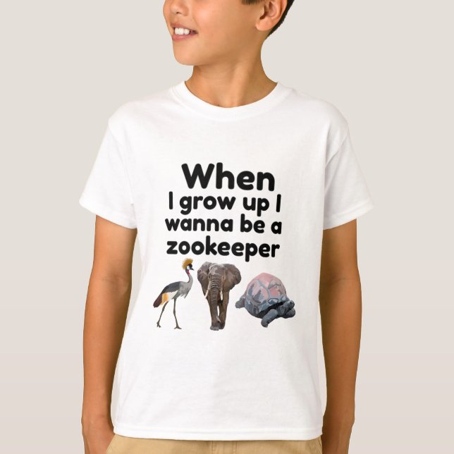Z är för Zookeeper T Shirt (Framsida)