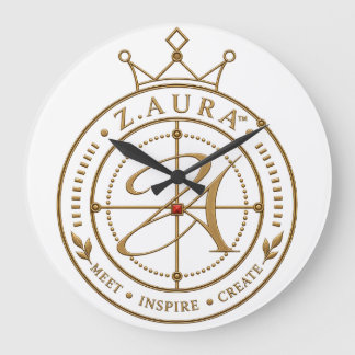Z.AURA™ Signature Royal Crown Akrylväggur Stor Klocka