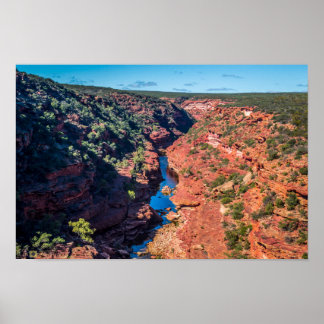 Z-Bend Kalbarri, Australien - Poster