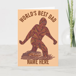 z Bigfoot som går den roliga bäst pappan för Kort