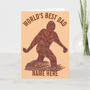 z Bigfoot som går den roliga bäst pappan för Kort