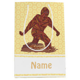 Z Bigfoot som går den Sasquatch gult och bruntet