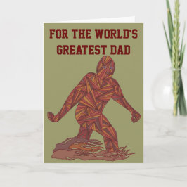 Z Bigfoot som går pappan för Sasquatch Kort